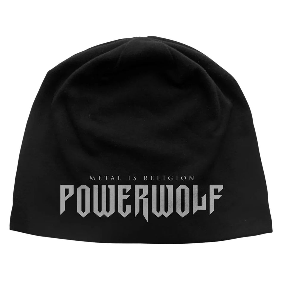 Powerwolf Unisex Beanie Hat: Metal Is Religion JD Print (Black)