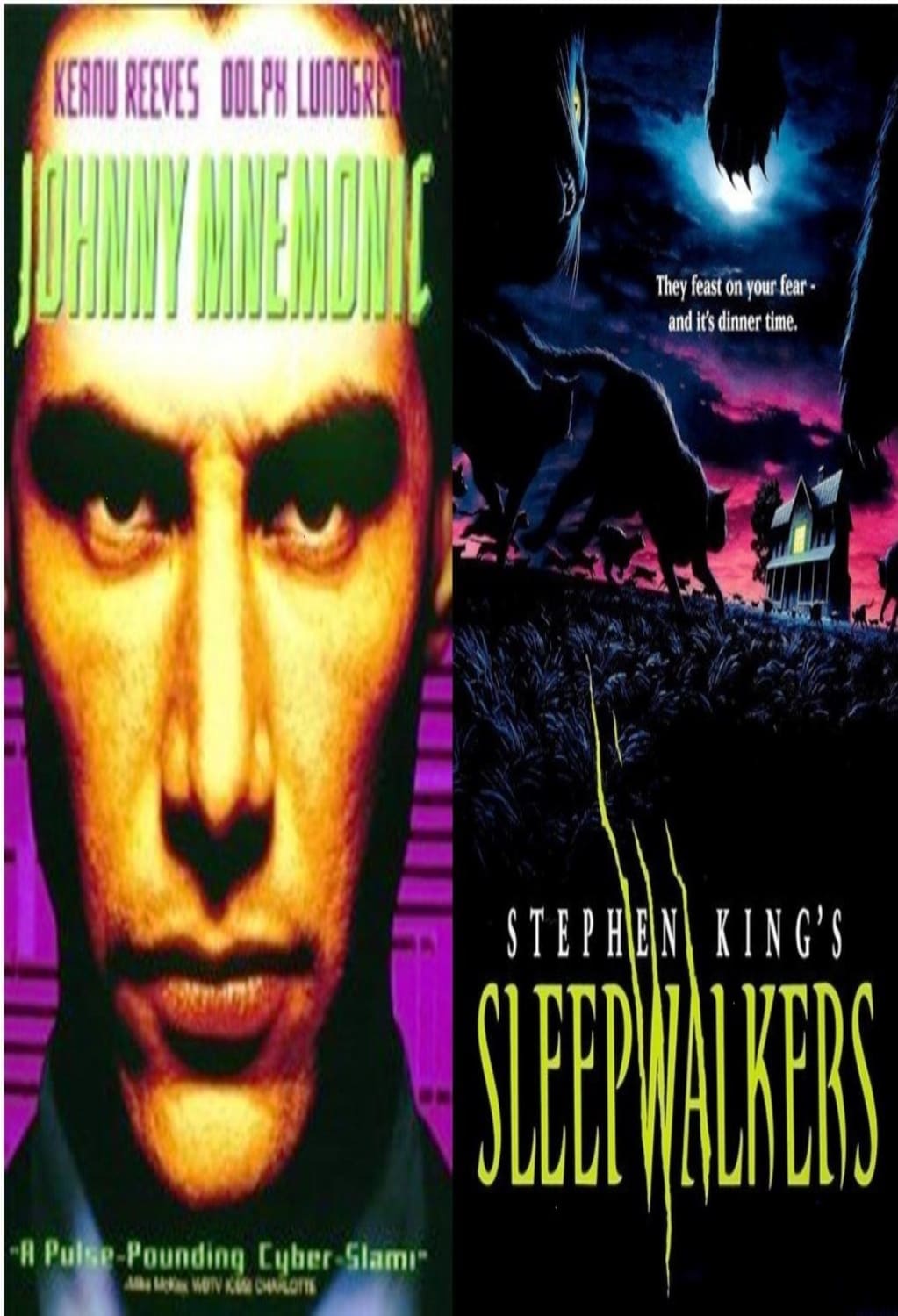 JOHNNY MNEMONIC/SLEEPWALKERS - DOUBLE FEATURE - [DVD]