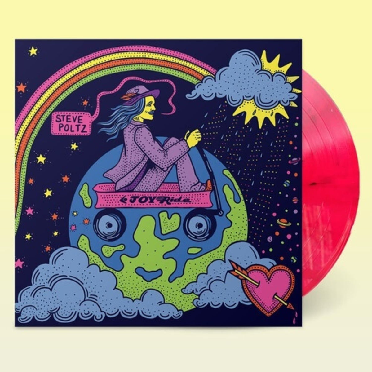 Steve Poltz - Joyride - Pink - (Colored Vinyl, Pink, Limited Edition, 140 Gram Vinyl, Digital Download Card) - [Vinyl]