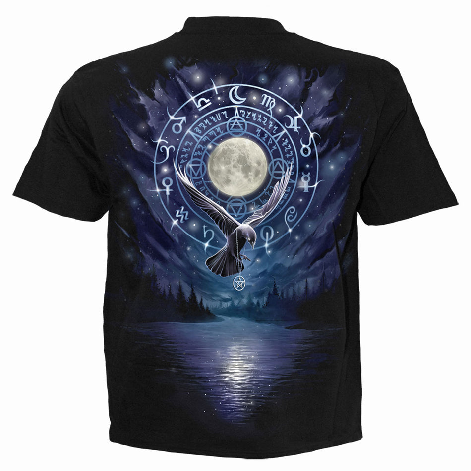 Spiral Unisex T-Shirt: Witchcraft (Black) (Back Print)