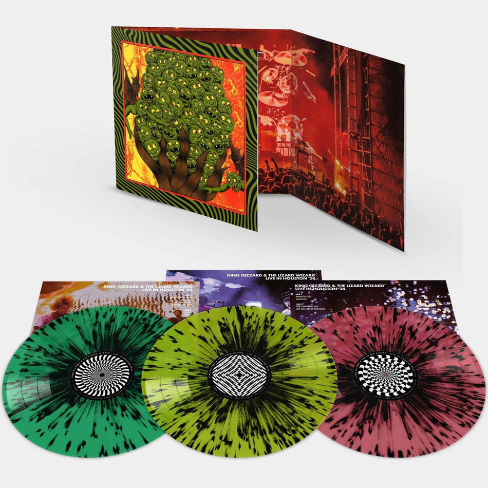 King Gizzard & the Lizard Wizard - King Gizzard - Live In Houston '24 - (Colored Vinyl, Gatefold LP Jacket, Splatter) - [Vinyl]