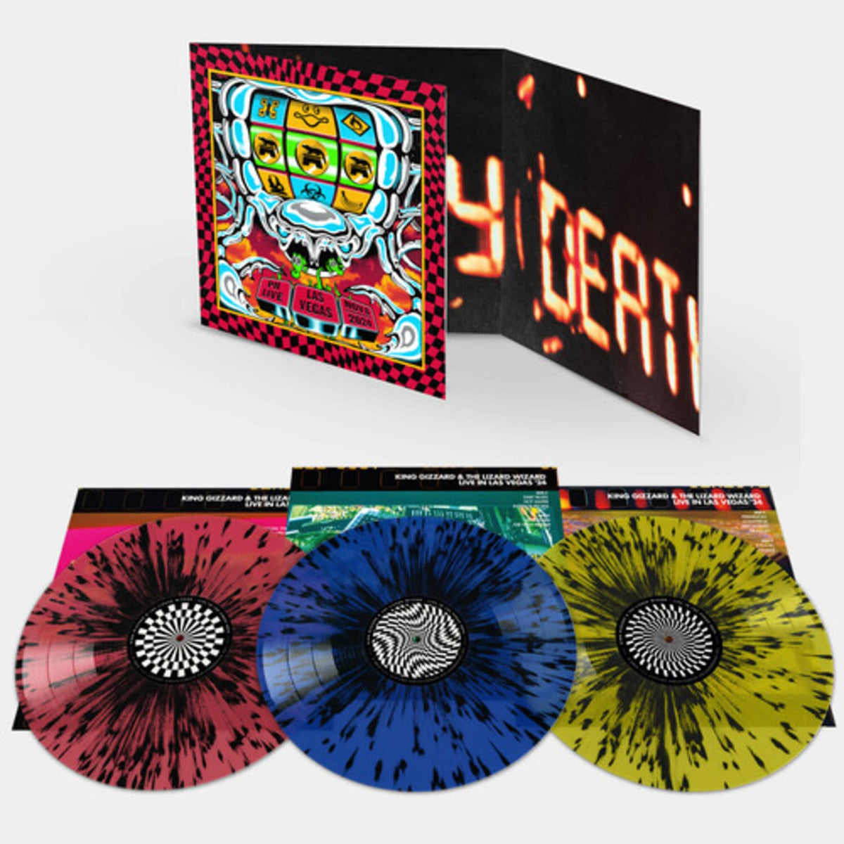 King Gizzard and the Lizard Wizard - King Gizzard - Live In Las Vegas '24 - (Colored Vinyl, Yellow, Blue, Red, Gatefold LP Jacket) - [Vinyl]