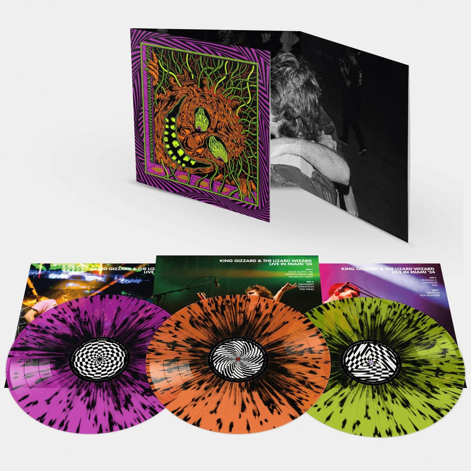 King Gizzard and the Lizard Wizard - King Gizzard - Live In Miami '24 - (Colored Vinyl, Gatefold LP Jacket, Splatter) - [Vinyl]