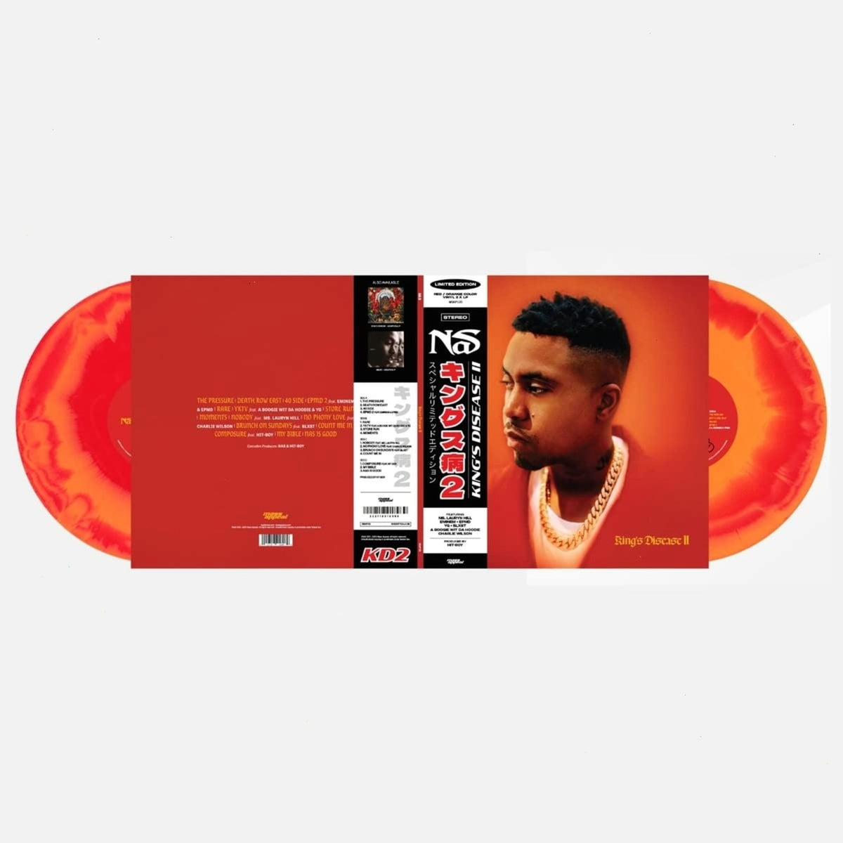 Nas - King's Disease Ii - (Colored Vinyl, Red, Orange) - [Vinyl]