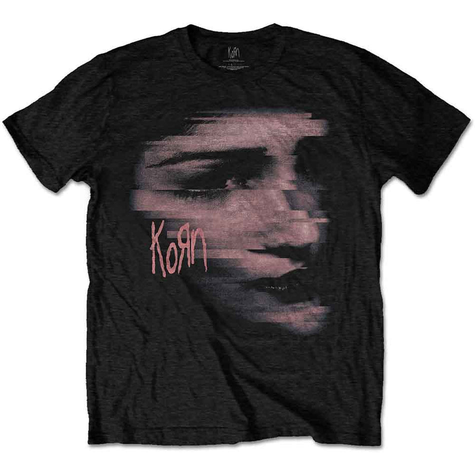 Korn Unisex T-Shirt: Chopped Face (Black)