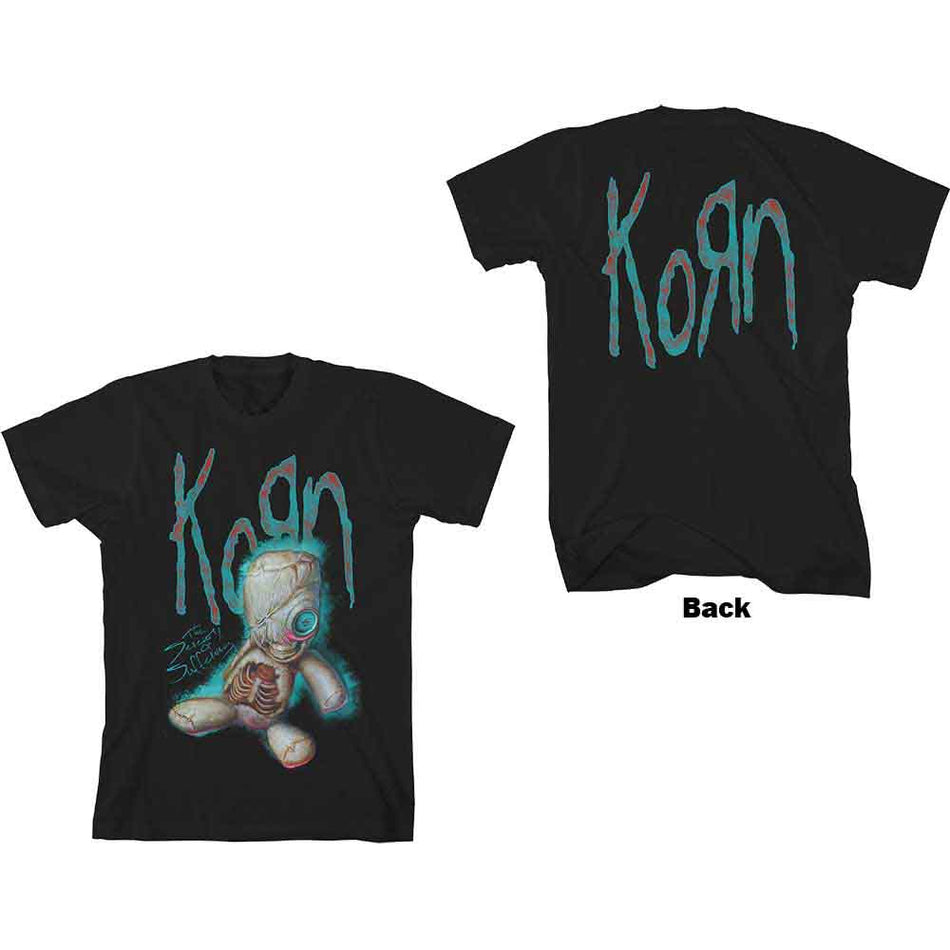 Korn Unisex T-Shirt: SoS Doll (Black) (Back Print)