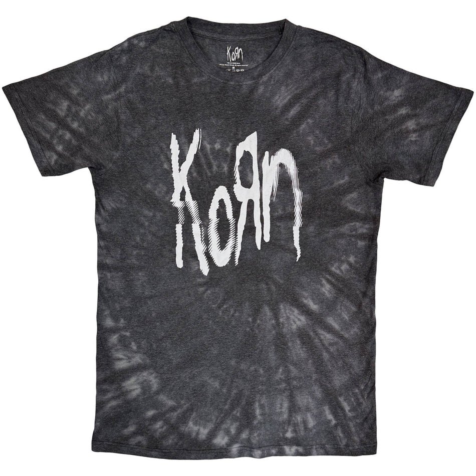Korn Unisex T-Shirt: Spider Glitch (Black) (Wash Collection)