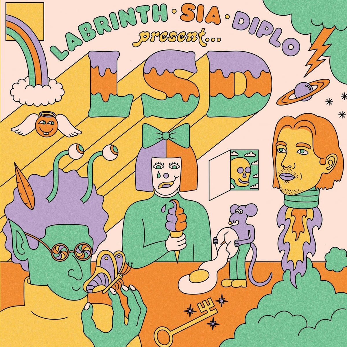 LSD (Labrinth, Sia and Diplo) - Presents: LSD (5th Anniversary Edition) - (Colored , Green, Anniversary Edition, Alternate Cover) - [Vinyl]