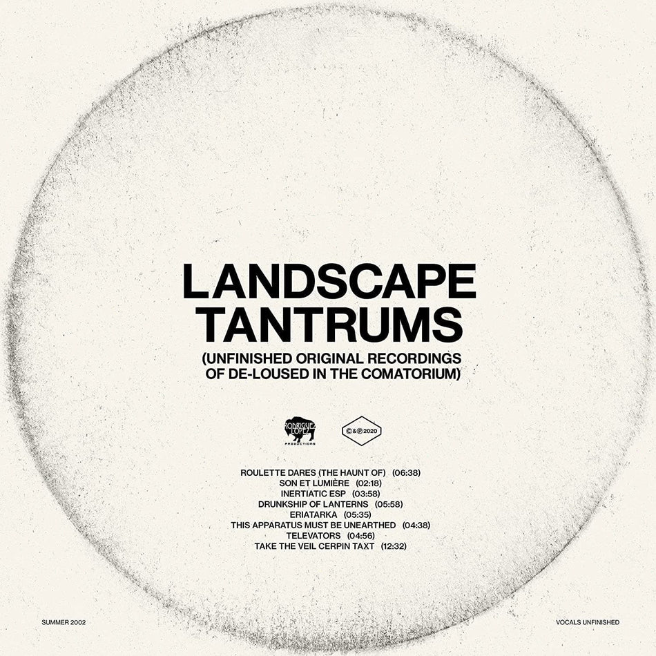 The Mars Volta - Landscape Tantrums - Unfinished Original Recordings Of De-Loused In The Comatorium - [Vinyl]