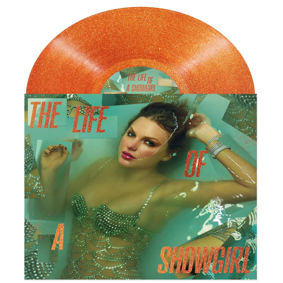 Taylor Swift - The Life of a Showgirl [Orange Glitter ] - (Colored , Orange, Glitter) - [Vinyl]