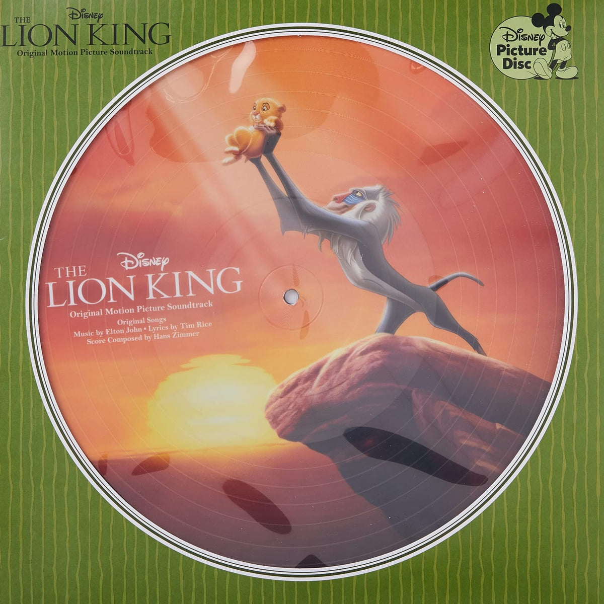 LION KING / O.S.T. - The Lion King (Original Motion Picture Soundtrack) - (Picture Disc Vinyl) - [Vinyl]