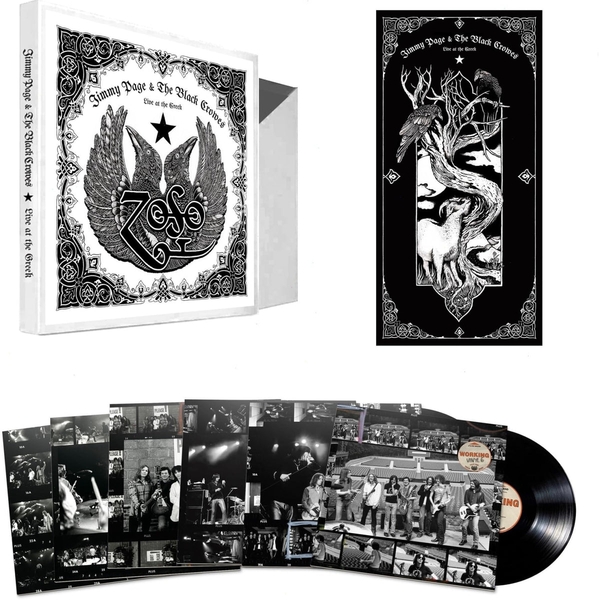 Jimmy Page & the Black Crowes - Live At The Greek - (Oversize Item Split, Boxed Set) - [Vinyl]