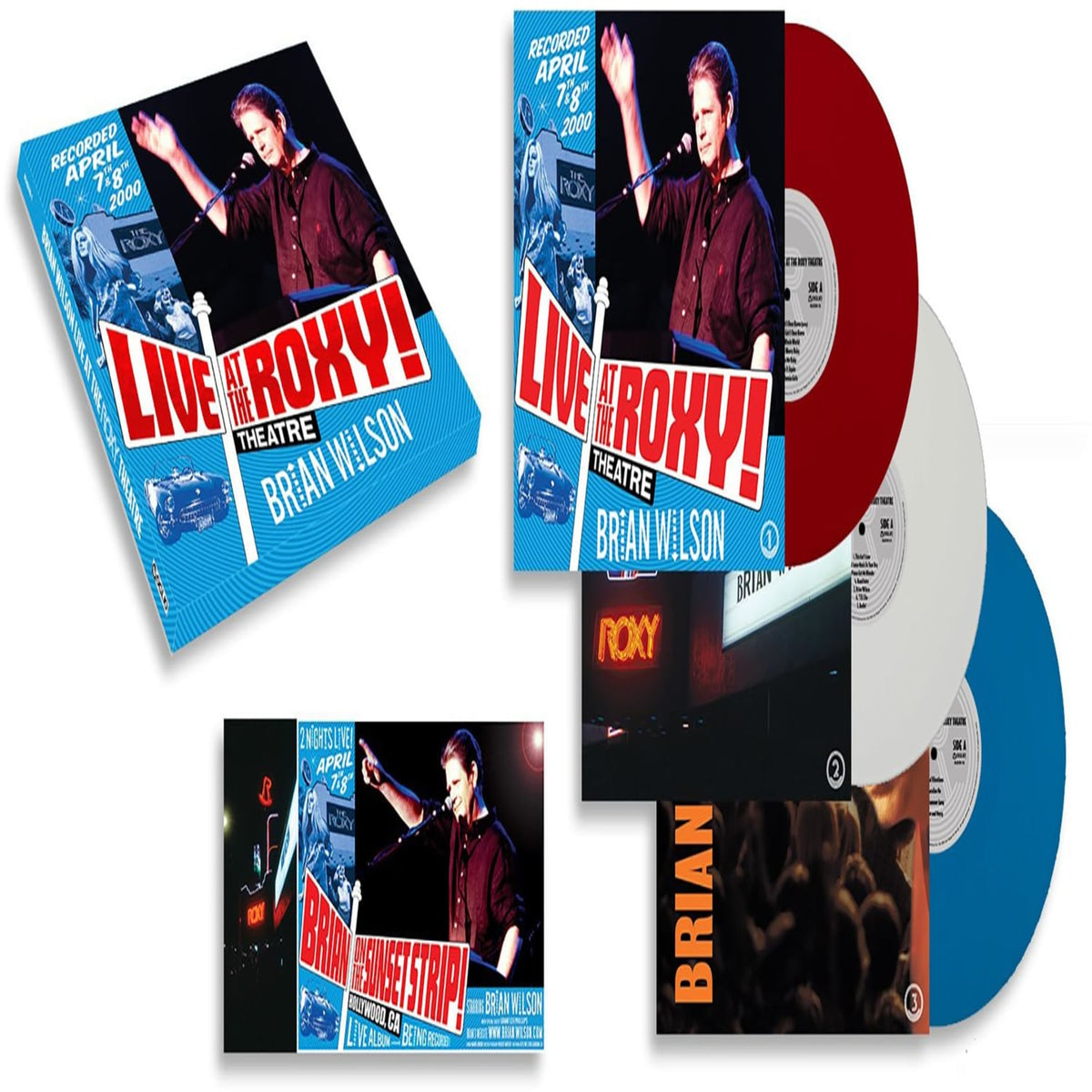 Brian Wilson - Live at the Roxy Theatre - (Colored Vinyl, Red, Blue, White) - [Vinyl]
