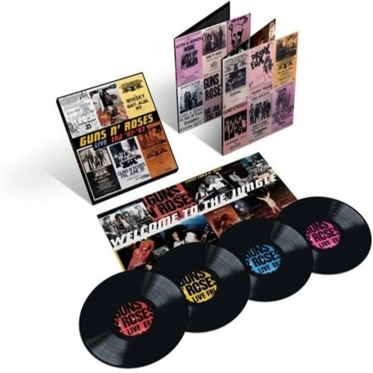 Guns N Roses - Live Era '87-'93 [Explicit Content] - (Oversize Item Split, Parental Advisory Explicit Lyrics, Deluxe Edition, 180 Gram Vinyl) - [Vinyl]