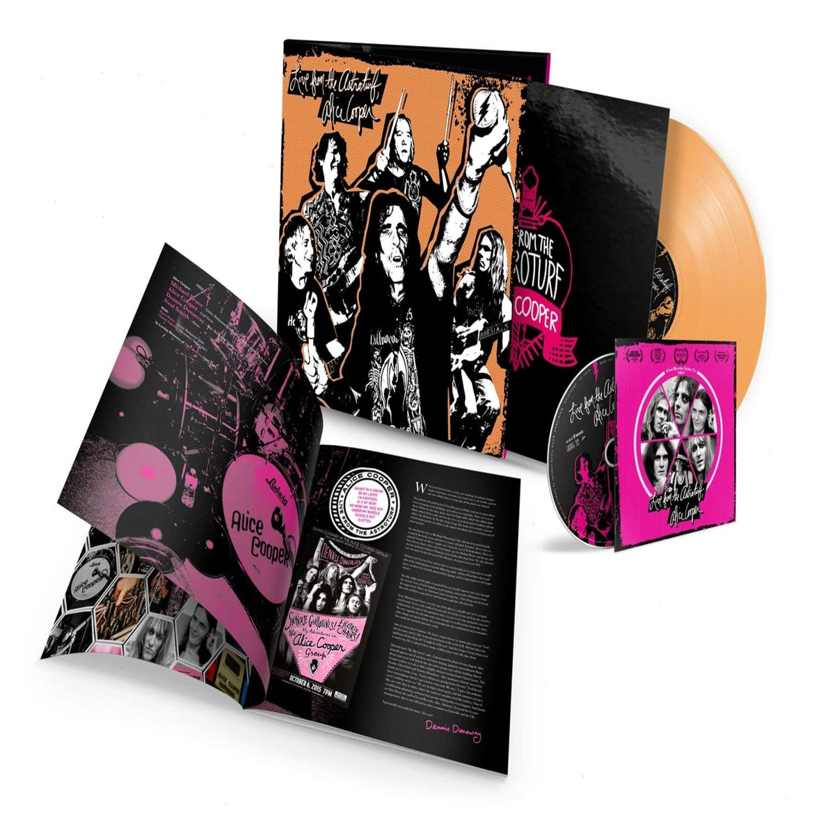 Alice Cooper - Live From The Astroturf - (With DVD, Colored Vinyl, Yellow, Orange, Limited Edition) - [Vinyl]