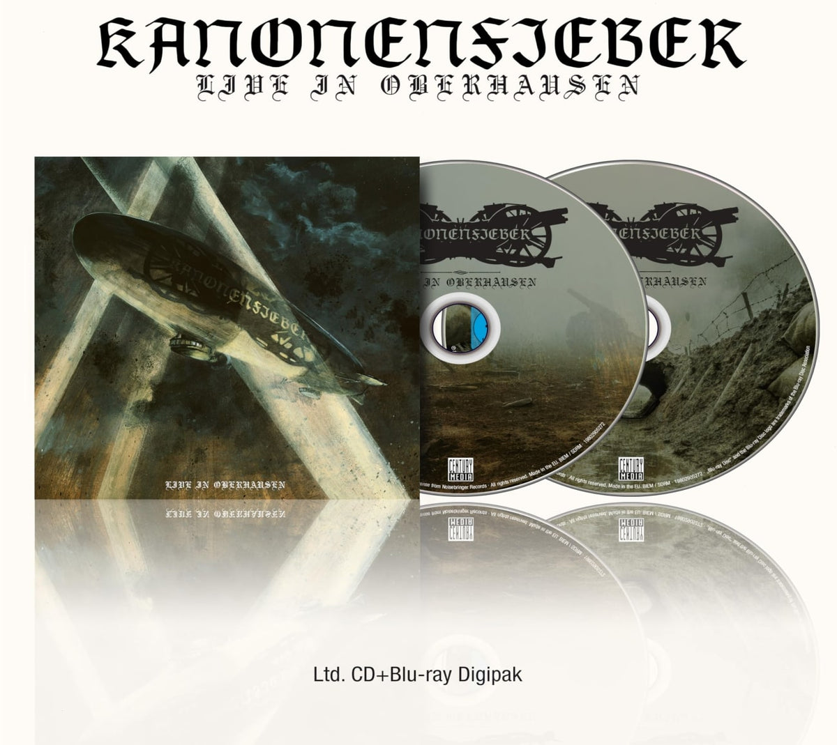 Kanonenfieber - Live In Oberhausen - Limited Digipak with Blu-Ray - [CD]