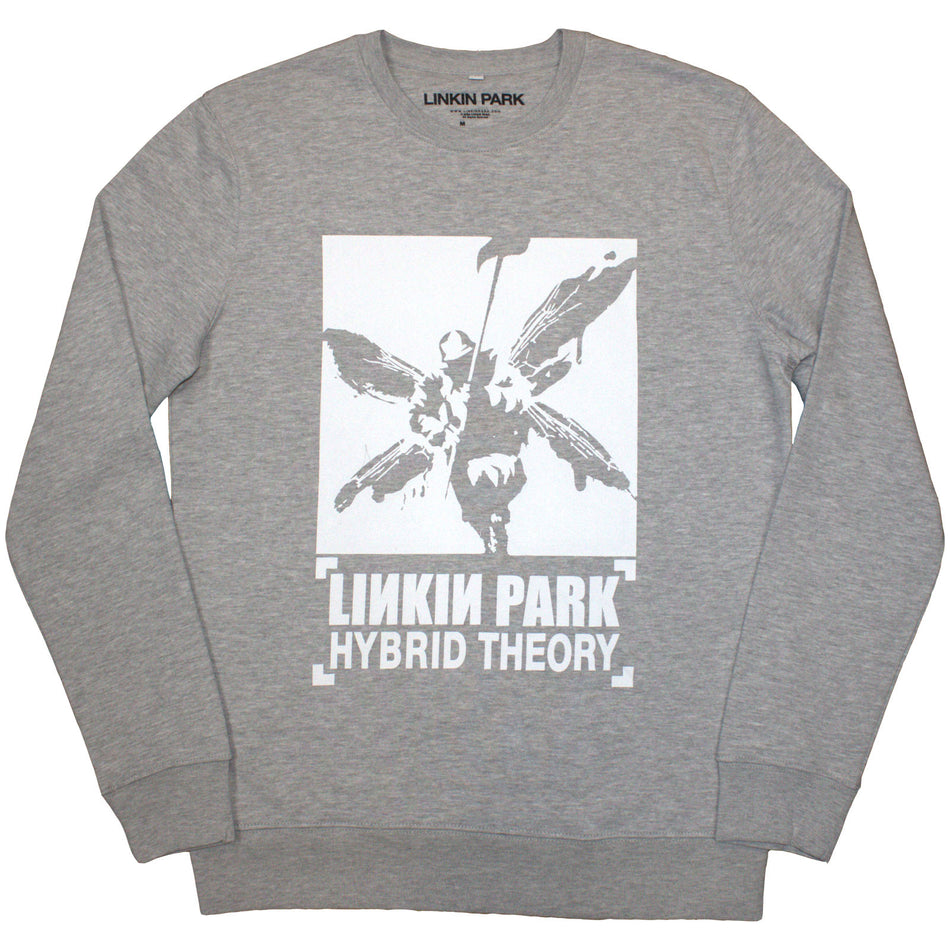 Linkin Park Unisex Sweatshirt: Soldier Hybrid Theory (Grey)