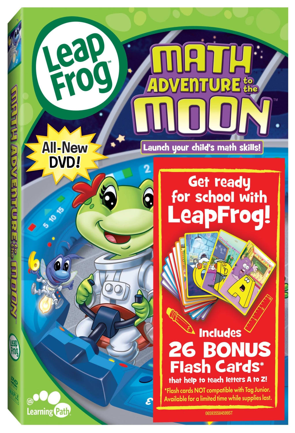 Leapfrog: Math Adventure To The Moon [With Flashcards] - [DVD]