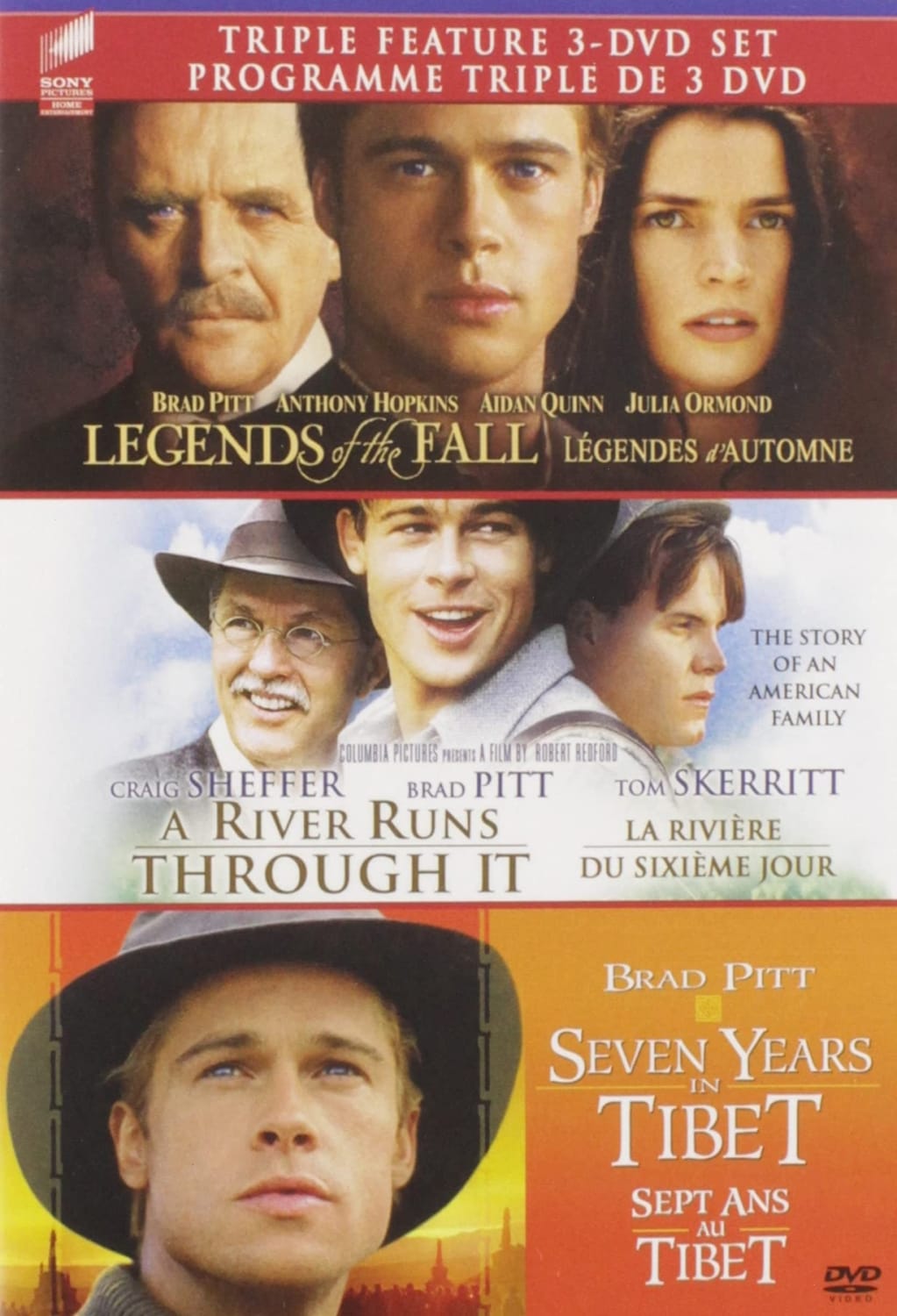 Legends of the Fall/A River Runs Through It/ Seven Years in Tibet [Bilingual] - [DVD]