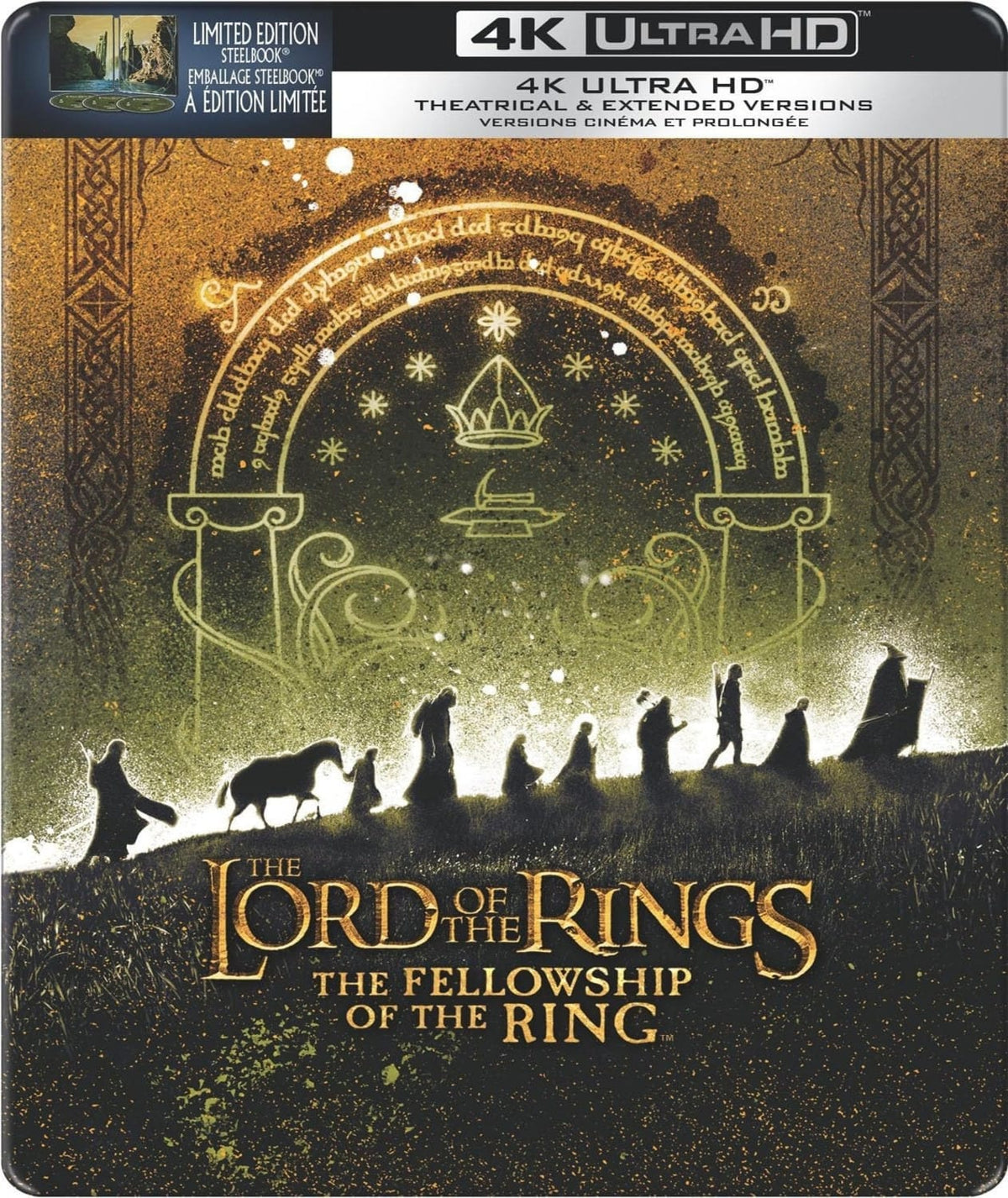 Lord of the Rings, The: The Fellowship of Ring (Extended & Theatrical) (BIL/ 4K Ultra HD) Steelbook - [Blu-ray]
