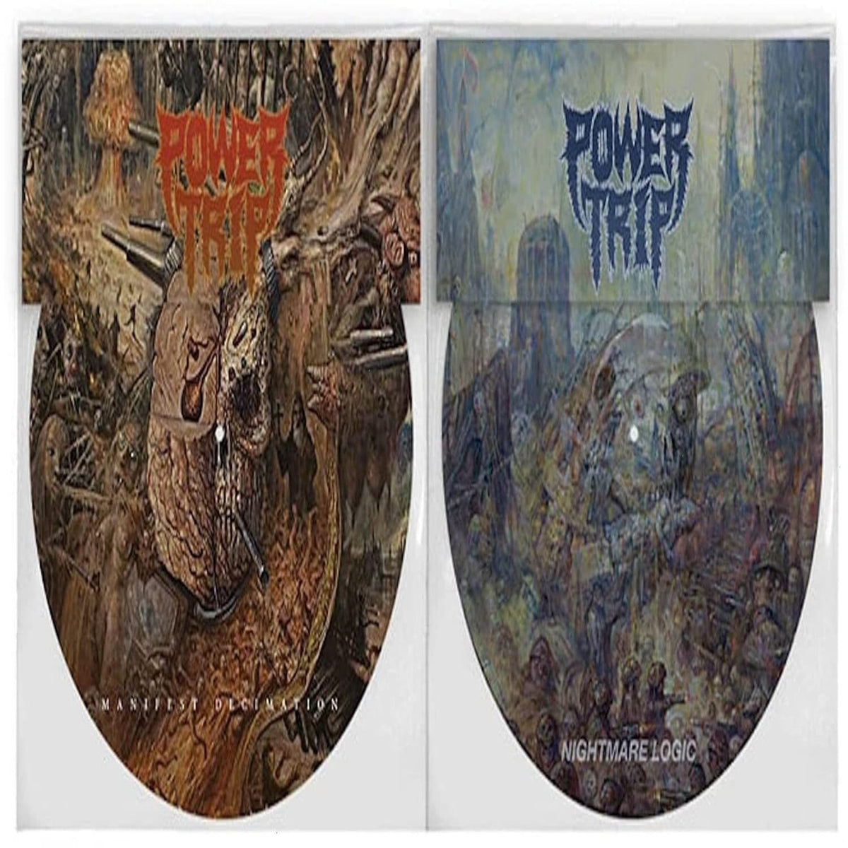 Power Trip - Manifest Decimation / Nightmare Logic - (Picture Disc ) - [Vinyl]