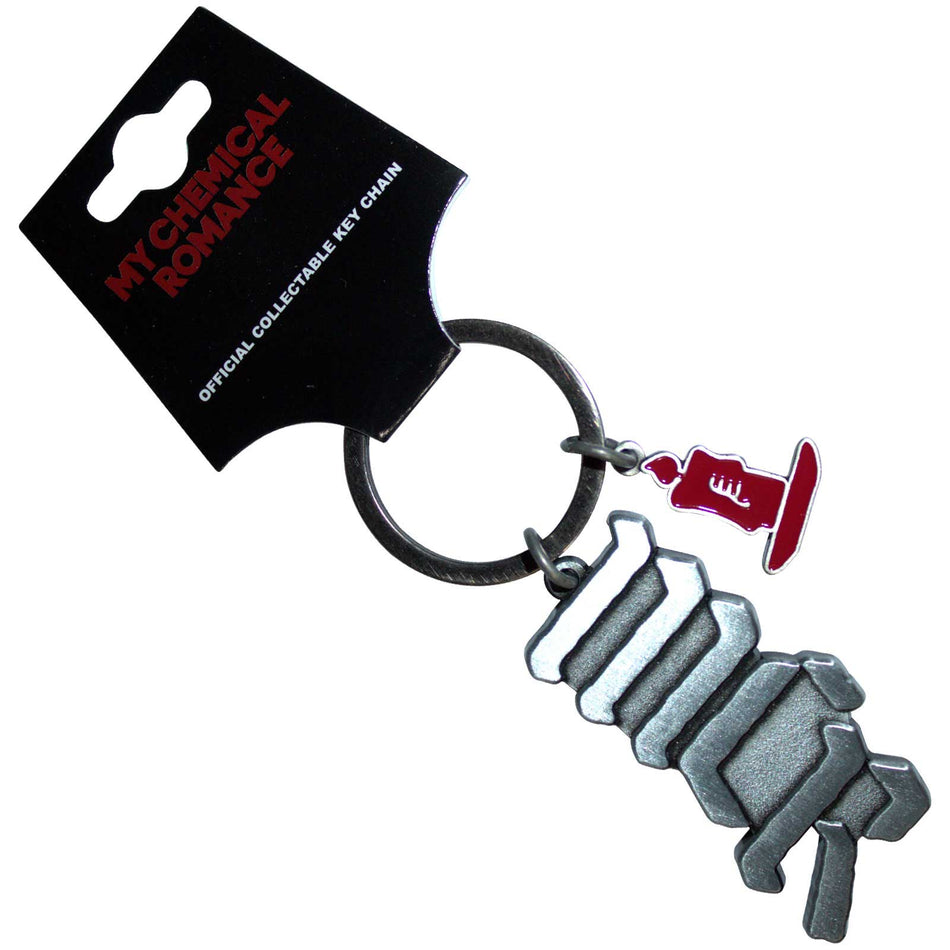 My Chemical Romance Keychain: MCR Logo Candle Charm