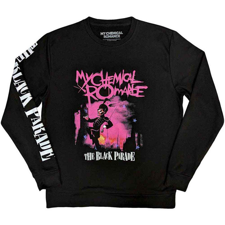 My Chemical Romance Unisex Sweatshirt: March (Black) (Sleeve Print)