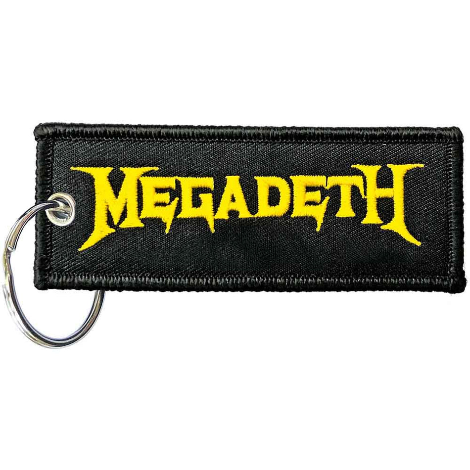 Megadeth Patch Keychain: Logo (Double Sided)