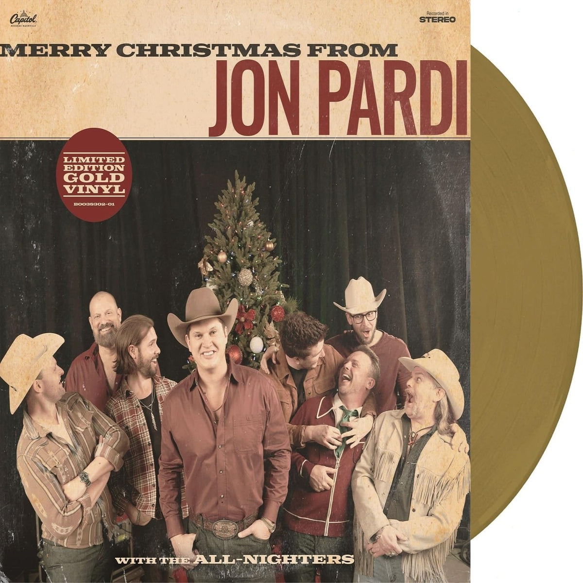 Jon Pardi - Merry Christmas From Jon Pardi - (Limited Edition, Colored , Gold) - [Vinyl]