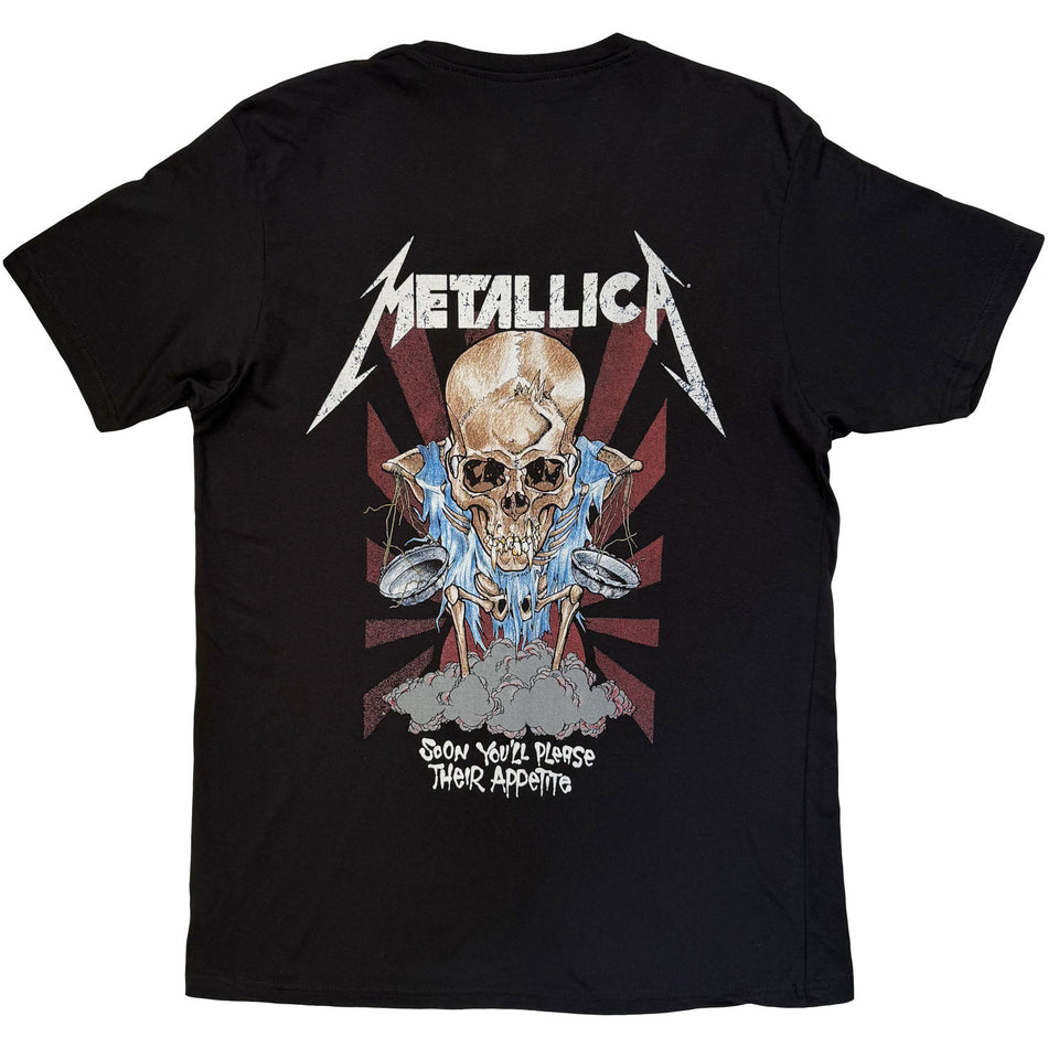 Metallica Unisex T-Shirt: Doris (Black) (Back Print)