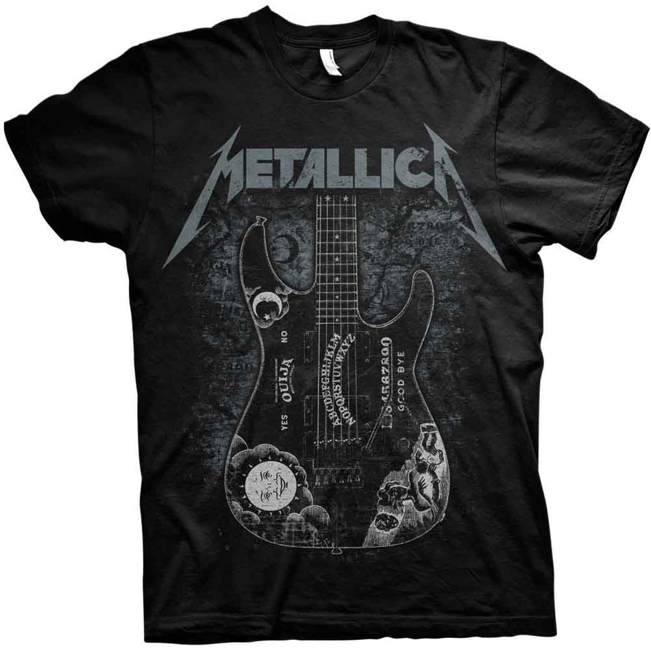 Metallica Unisex T-Shirt: Hammett Ouija Guitar (Black)