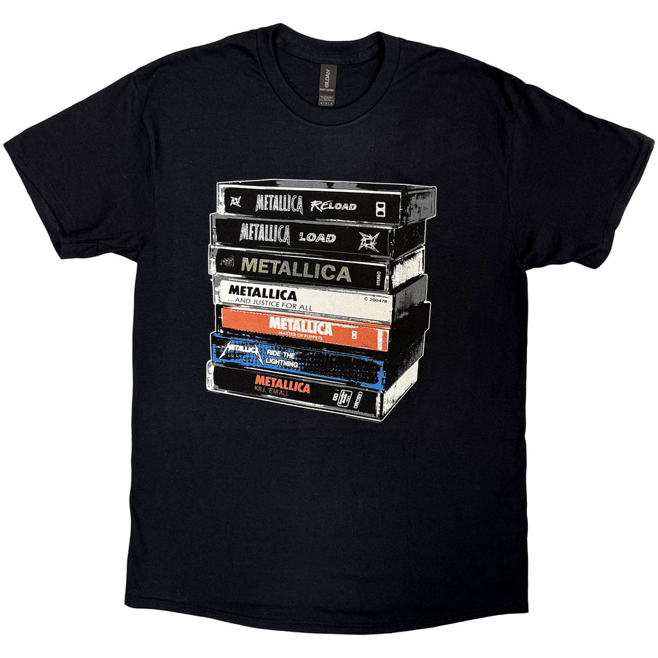 Metallica Unisex T-Shirt: Cassette (Black)