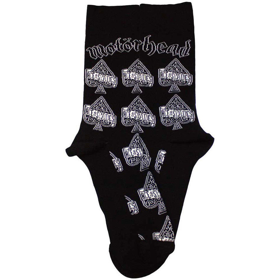 Motorhead Unisex Ankle Socks: Ace Of Spades Repeat (Black) (UK Size 4 - 7)