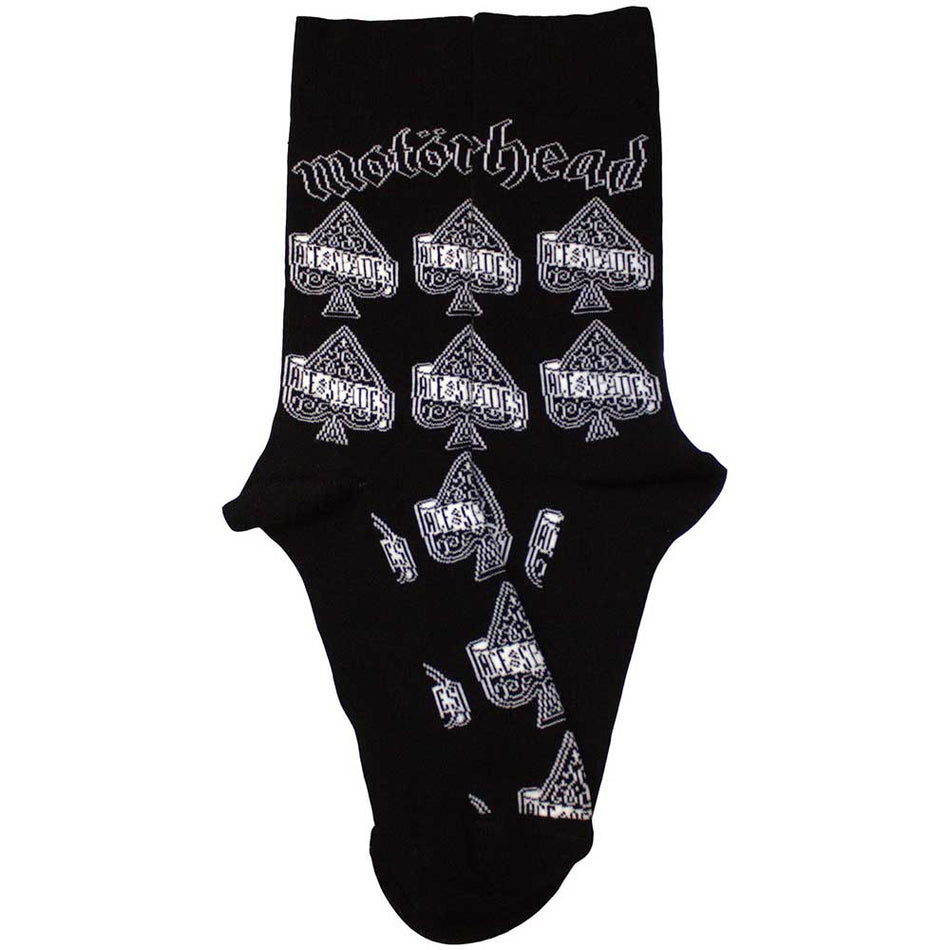 Motorhead Unisex Ankle Socks: Ace Of Spades Repeat (Black) (UK Size 7 - 11)