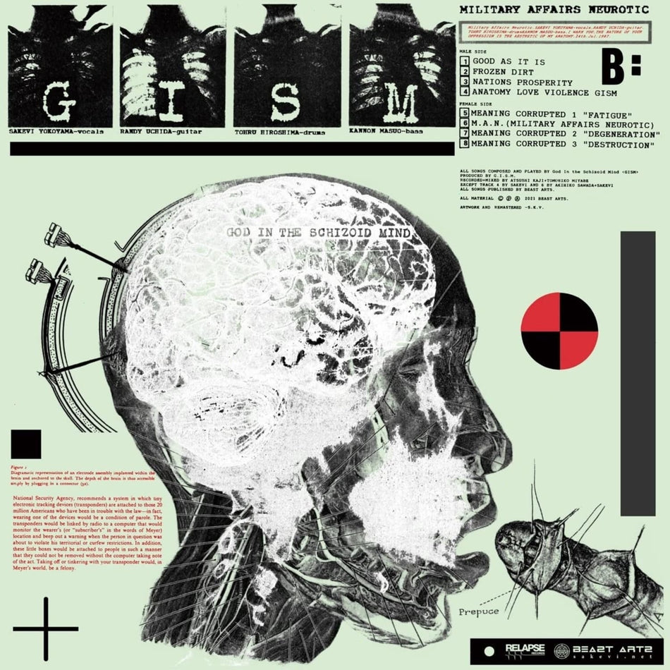 G.I.S.M. - MILITARY AFFAIRS NEUROTIC - (Reissue) - [Vinyl]