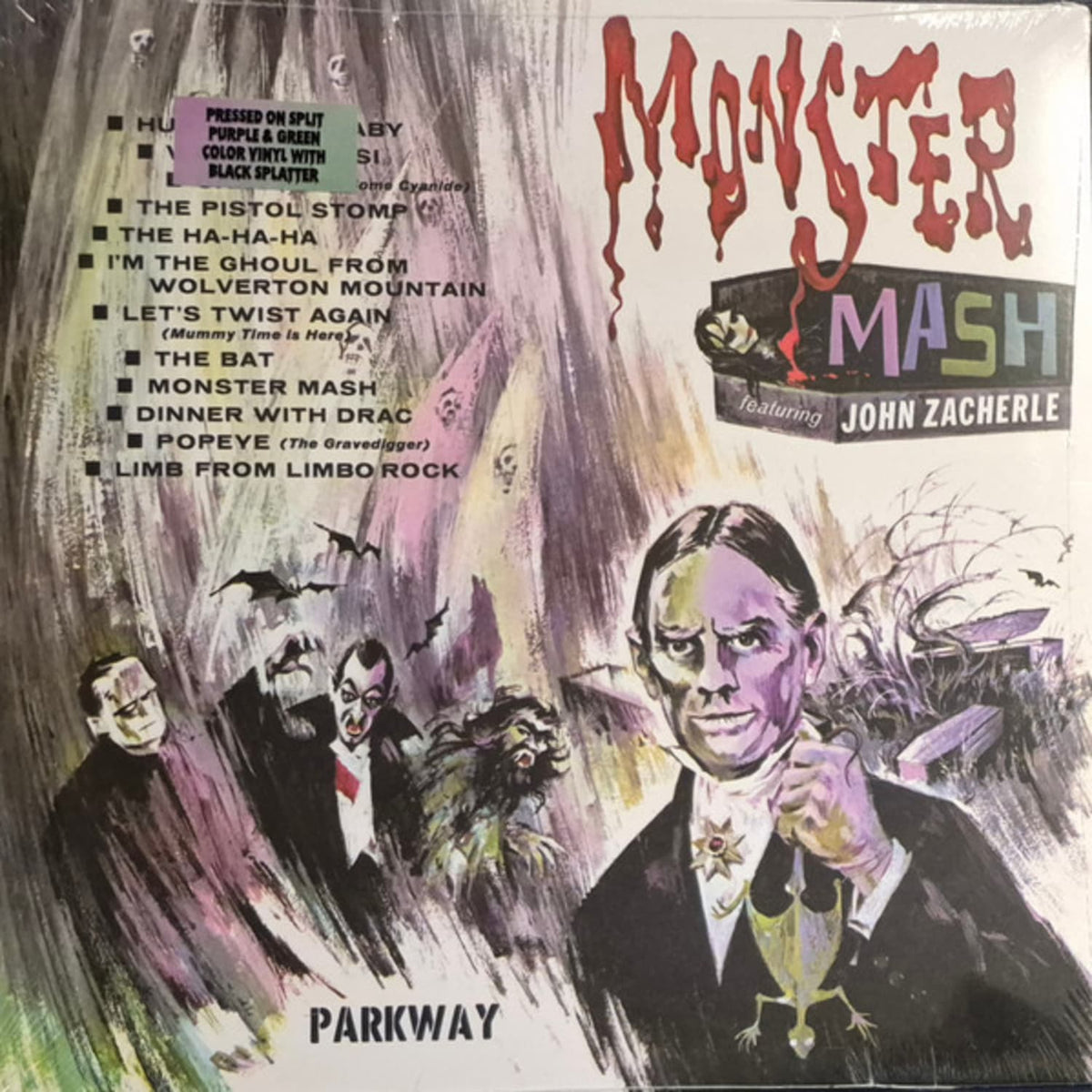 John Zacherle - Monster Mash - (Indie Exclusive, Colored Vinyl, Purple, Green, Black) - [Vinyl]