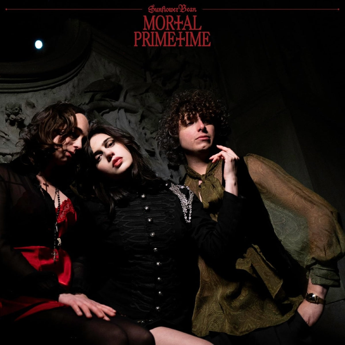 Sunflower Bean - Mortal Primetime - (Clear Vinyl, Red, Gatefold LP Jacket) - [Vinyl]