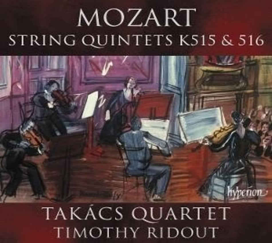 TIMOTHY RIDOUT / TAKACS QUARTET - Mozart: String Quintets K. 515 & 516 - (RIDOUT,TIMOTHY / TAKACS QUARTET) - [CD]