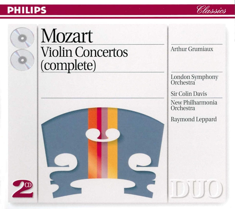 GRUMIAUX ARTHUR - MOZART: VIOLIN CONCERTOS - [CD]