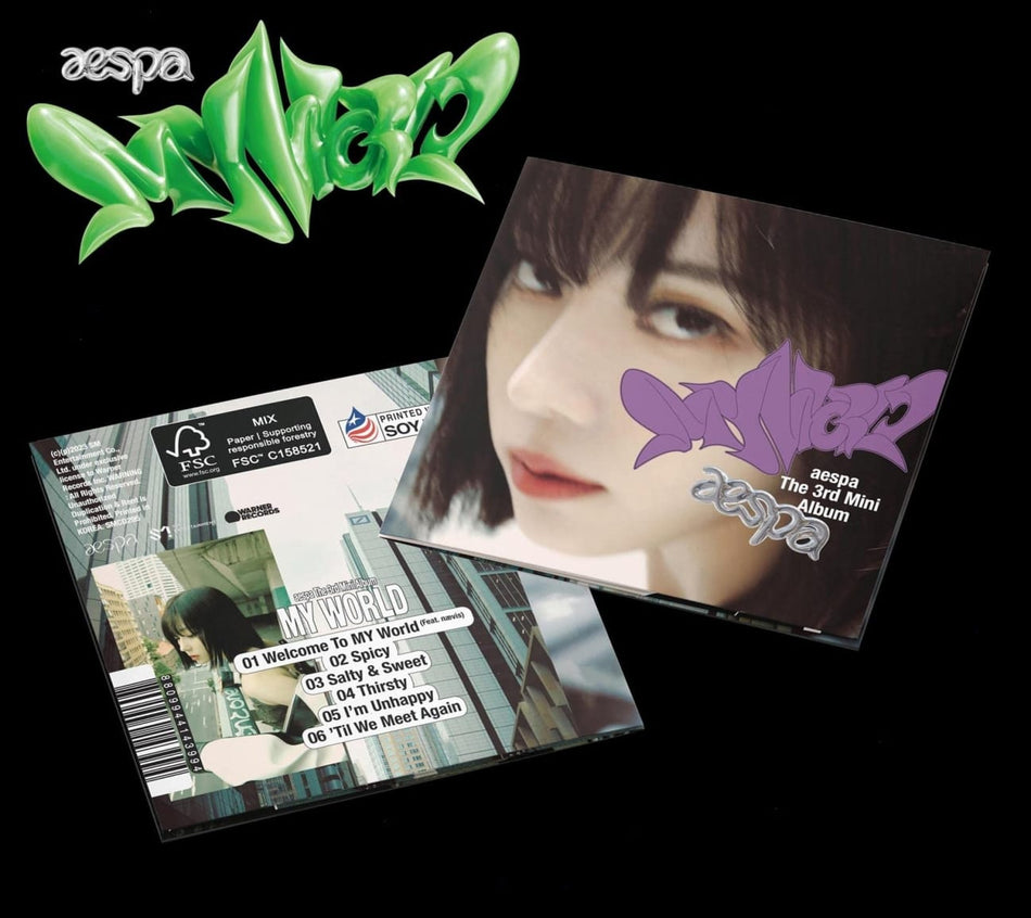 Aespa - MY WORLD - The 3rd Mini Album - POSTER Ver. [WINTER Cover] - (Poster) - [CD]