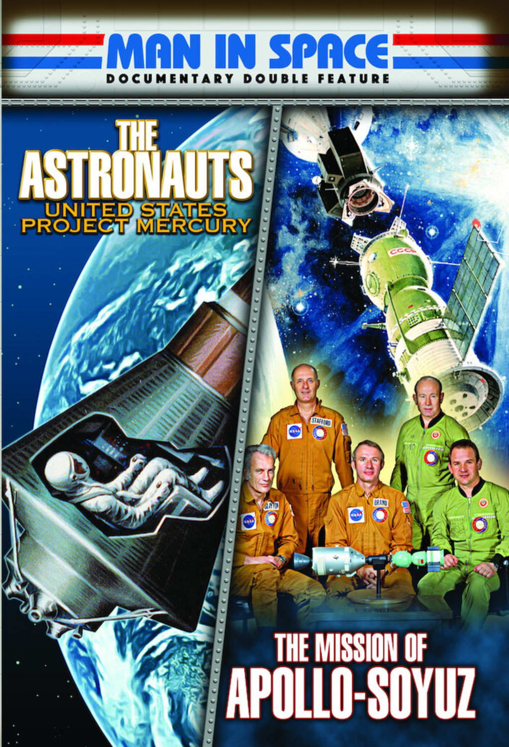 Man In Space Documentary Double Feature: The Astronauts (1960)/ The Mission Of Apollo-Soyuz (1975) - [DVD]