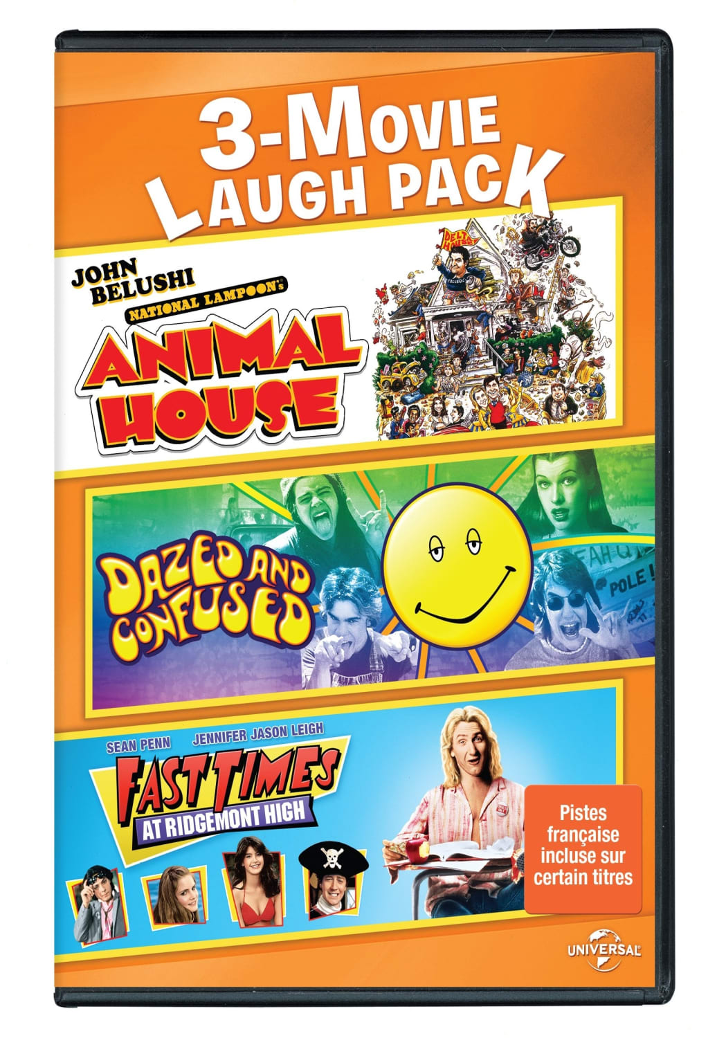 NATIONAL LAMPOON'S ANIMAL HOUSE / DAZED AND CONFUSED / FAST TIMES AT RIDGEMONT HIGH TRIPLE FEATURE - [DVD]