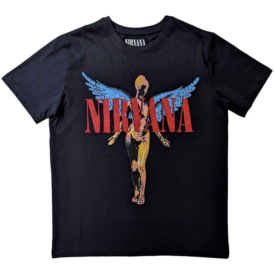 Nirvana Unisex T-Shirt: Angelic (Black)