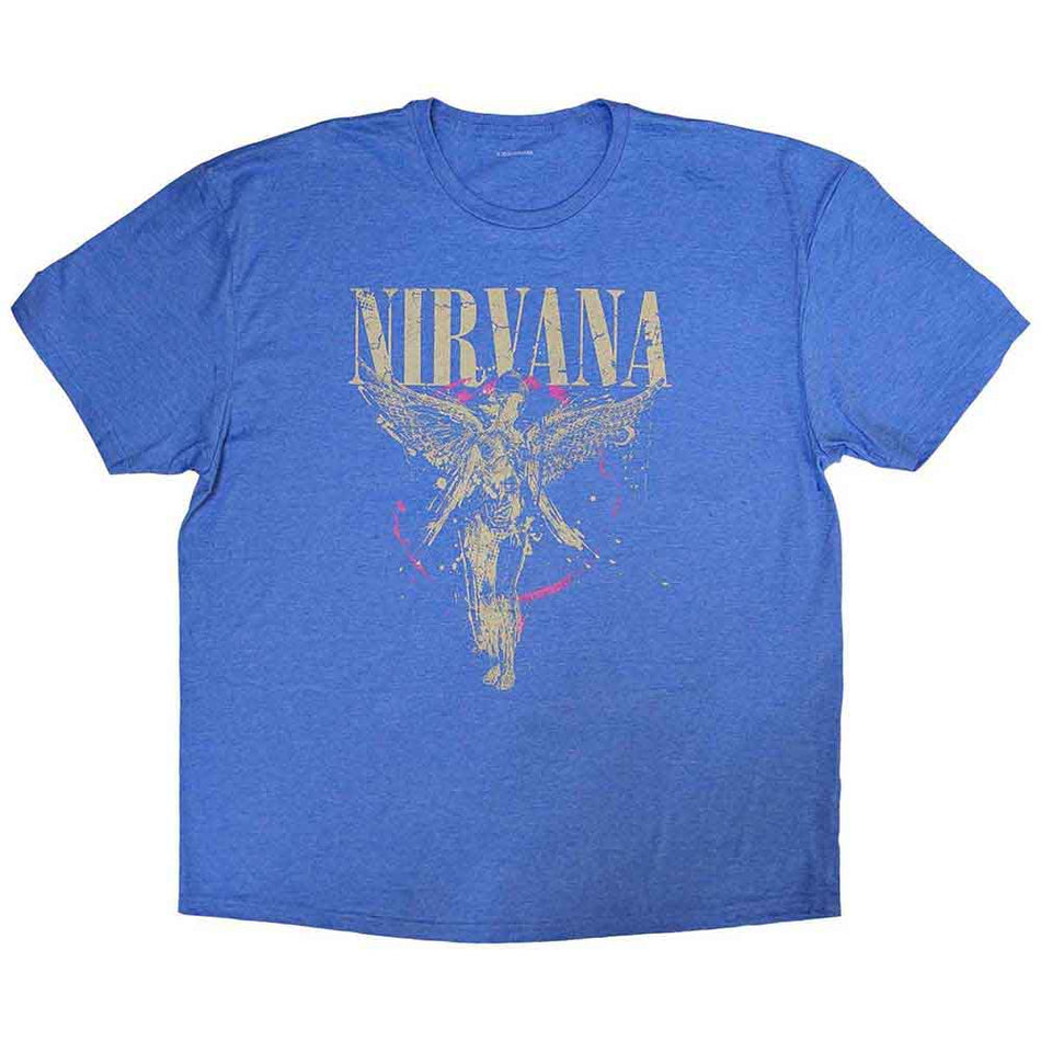 Nirvana Unisex T-Shirt: In Utero (Light Blue)
