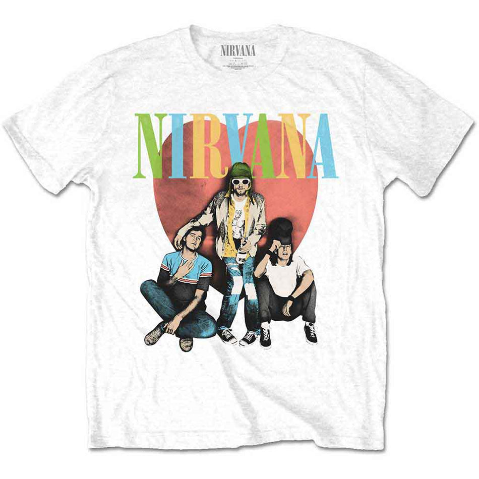 Nirvana Unisex T-Shirt: Trapper Hat (White)