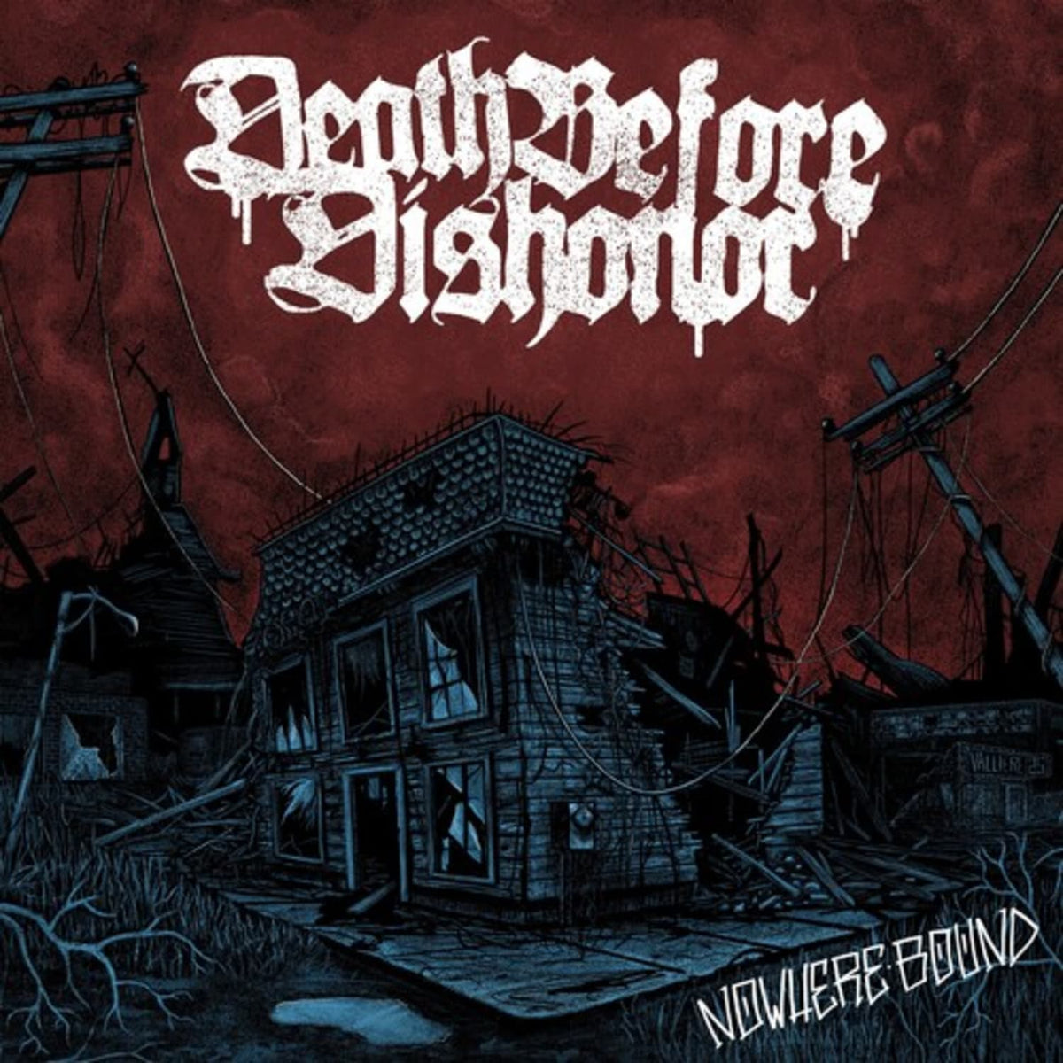 Death Before Dishonor - Nowhere Bound [Clear/ Burgundy Splatter] - (Clear , Burgundy, Splatter) - [Vinyl]