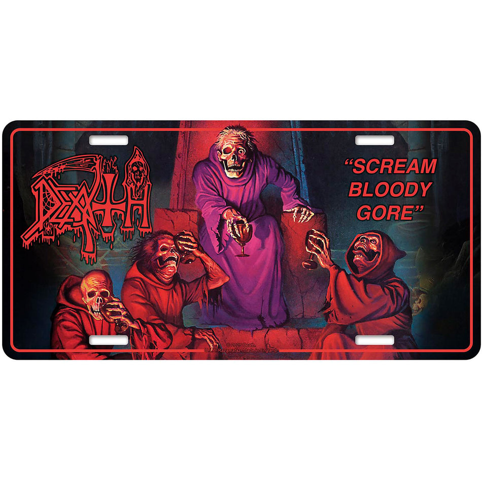 Death Number Plate: Scream Bloody Gore