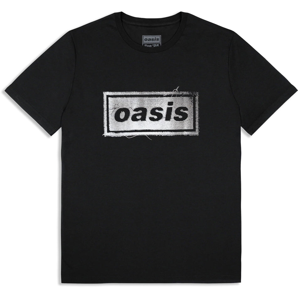 Oasis Unisex T-Shirt: Thread Logo (Black) (Ex-Tour)