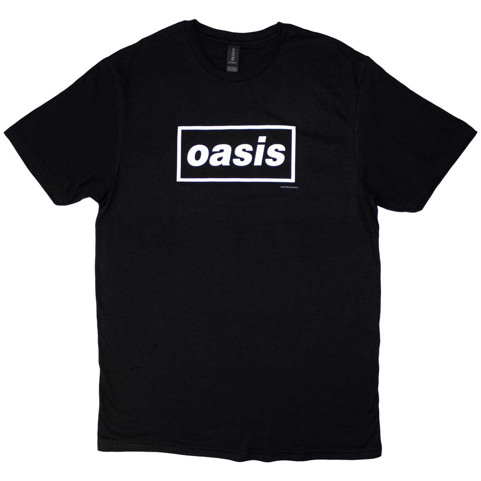 Oasis Unisex T-Shirt: Decca Logo (Black)