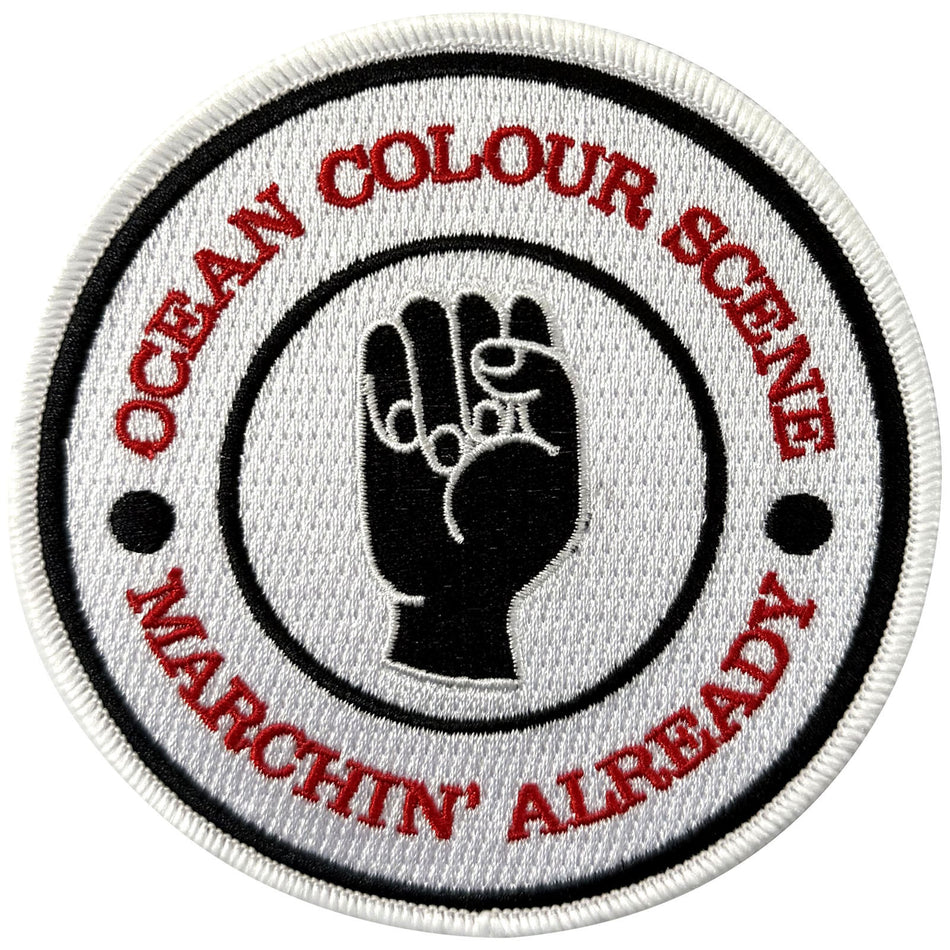 Ocean Colour Scene Woven Patch: Marchin' Fist